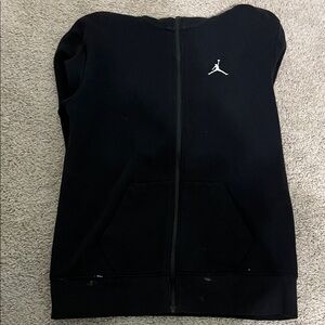 Jordan Black Hoodie with White Logo